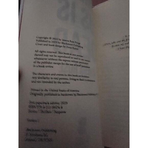 One of Us is Dead by Jeneva Rose-Trade Paperback-Book - Picture 5 of 6